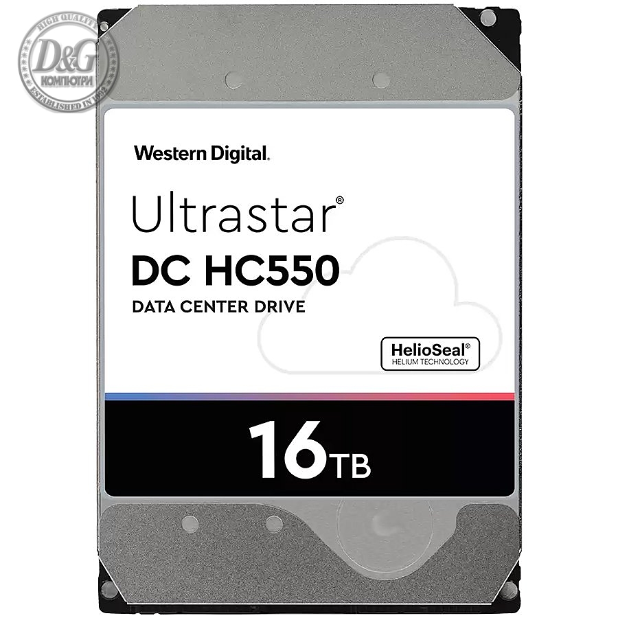 HDD Server WD/HGST ULTRASTAR DC HC550 (3.5™™, 16TB, 512MB, 7200 RPM, SATA 6Gb/s, 512N SE NP3), SKU: 0F38462