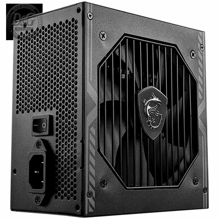 MSI MAG A550BN, 550W, 80 Plus Bronze, 120mm Low Noise Fan, Protections: OCP/OVP/OPP/OTP/SCP, Dimensions: 150mmx140mmx86mm, 5Y Warranty