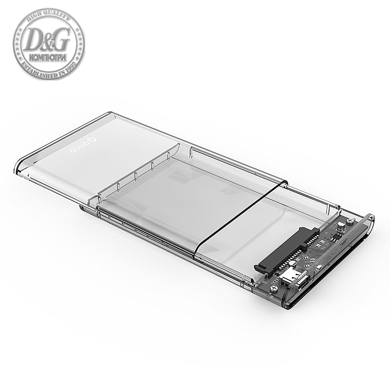 Orico вън€н° ку‚ия ·° диск Storage - Case - 2.5 inch 10Gbps Type-C Transparent - 2139C3-G2-CR-EP