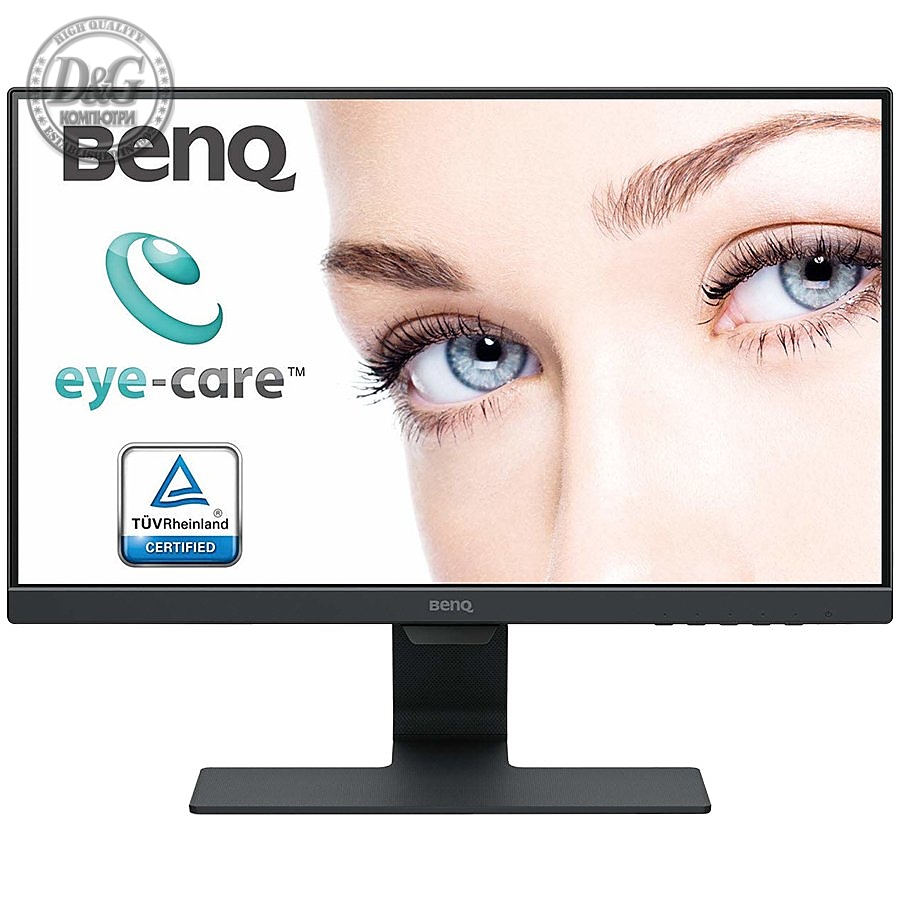 Monitor BenQ GW2280, 21.5" VA LED, 5ms, 1920x1080 FHD, Stylish Monitor with Eye Care Technology, 72% NTSC, Flicker-free, B.I., LBL, 3000:1, DCR 20M:1, 8 bit, 250cd/m2, VGA, HDMI x2, Speakers, Tilt, Edge to Edge Slim Bezel Design, Black