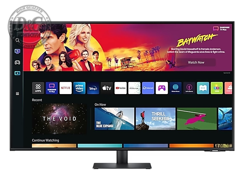 Samsung LS43BM700, 43" VA LED, SMART, 60 Hz, 4 ms GTG, 3840x2160, 300 cd/m2, USB-C, 3xUSB 2.0, 2xHDMI 1.4, Wi-Fi 5, Bluetooth 4.2, Speakers, Black