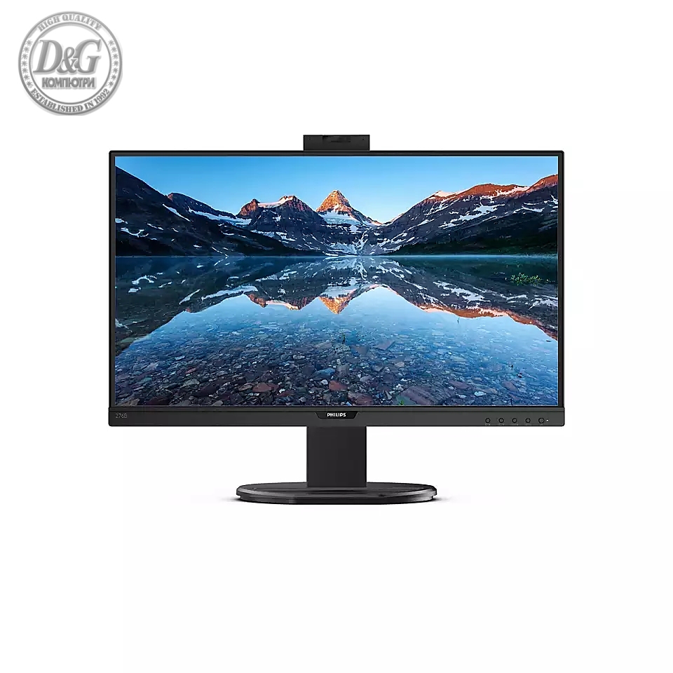 Philips 276B9H, 27" IPS WLED, 2560x1440@75Hz, 4ms GtG, 350cd m/2, 1000:1, DCR 50M:1, Adaptive Sync, FlickerFree, Low Blue Mode, 2Wx2, Webcam, Tilt, Height Adjust, Pivot, Swivel, HDMI, DP, USB hub