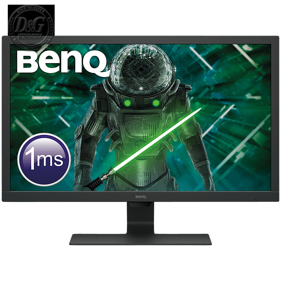 Gaming Monitor BenQ GL2780, 27" LED, TN, 1ms GTG, 1920x1080 FHD, 75Hz, 72% NTSC, 300 nit, 1000:1, 170/160, 16:9, 16.7M:1, speakers 2x2W, HDMI, DP, DVI-D, VGA, Flicker-free