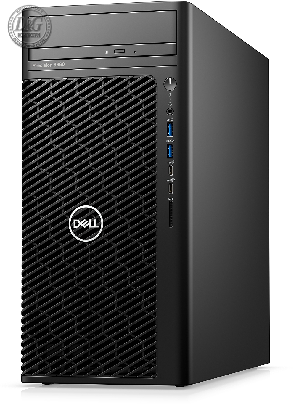 Dell Precision 3660 Tower , Intel Core i9-13900K (36M Cache, up to 5.8 GHz), 32GB (2X16GB) 4400MHz UDIMM DDR5, 1TB SSD PCIe M.2,Integrated video, DVD RW, Keyboard&Mouse, 1000 W, Windows 11 Pro, 3Yr ProSpt