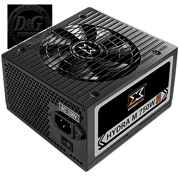 Hydra M 650 EN44214 EU, Full Modular, 650W, APFC DC to DC, AC 230V, 80 Plus Bronze, EU Power Cord, Color Box