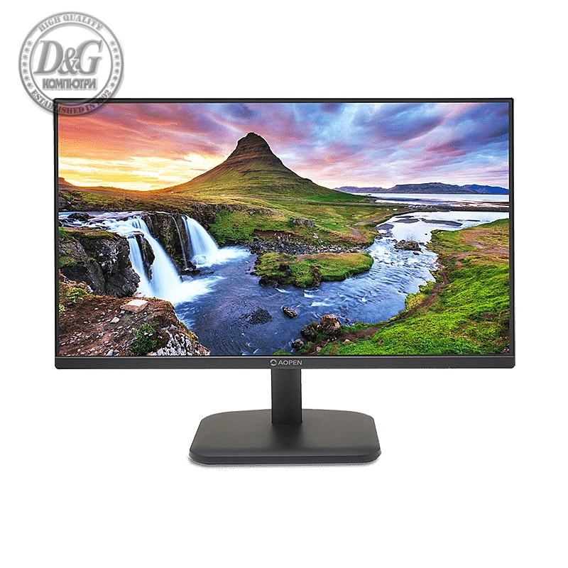 Aopen powered by Acer 27CL1Ebmix, 27'', IPS FHD (1920x1080) LED, 250nit, 1ms TVR, ZeroFrame, 100Hz FreeSync, sRGB 99%, Flicker-less, 1000:1 ACM, HDMI, VGA, Tilt, Vesa, BluelightShield, Speakers, Black