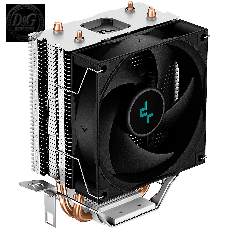 DeepCool AG200, CPU Air Cooler, 1x92mm PWM Fan, TDP 100W, 2 Heatpipes, Intel LGA1700/1200/115x, AMD AM5/AM4, 119Г—77Г—133 mm(LГ—WГ—H), 2 Year Warranty