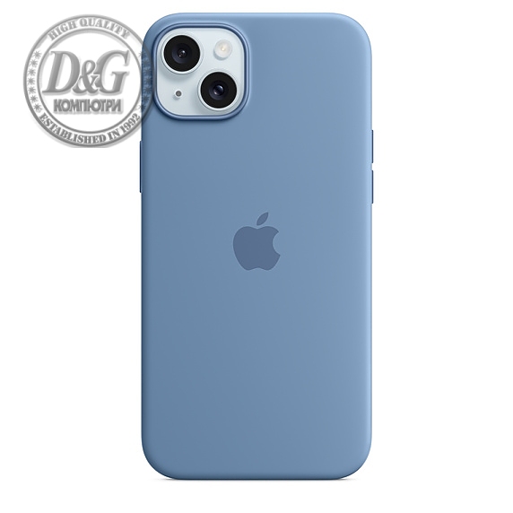 Apple iPhone 15 Plus Silicone Case with MagSafe - Winter Blue