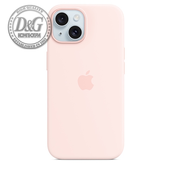 Apple iPhone 15 Silicone Case with MagSafe - Light Pink