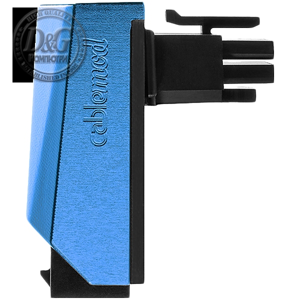 CableMod 12VHPWR 90 Degree Angled Adapter (Nvidia 4000 series) - Variant A - Blue