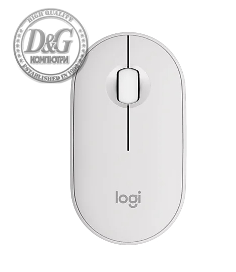 Logitech Pebble Mouse 2 M350s - TONAL WHITE - BT - N/A - EMEA-808 - DONGLELESS