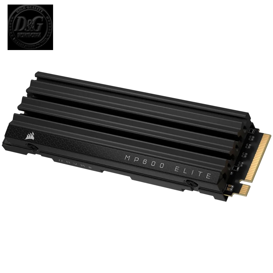 Corsair MP600 ELITE 1TB Gen4 PCIe x4 NVMe M.2 SSD with heatsink (ДЌ/z: 7000/6200MB/s)