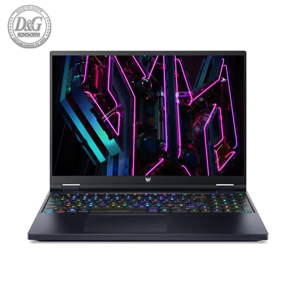 Acer Predator Neo 16, PH16-71-73ZB, Intel Core i7-13700HX (3.70GHz up to 5.00GHz,54MB), 16" WQXGA (2560x1600) IPS 240Hz, 16GB DDR5 4800MHz(1 slot free), 1024GB, RTX 4070 8GB GDDR6, WIFI 6E BT INTEL Killer, MicroSD, FHDcam+mic, RGB-backlit Kb, Win 11 Home