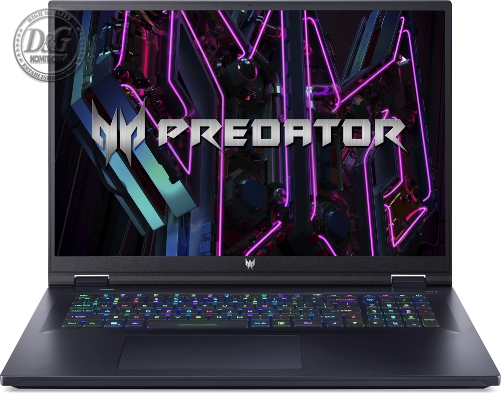 Acer Predator Neo 18, PHN18-71-7972, Intel Core i7-14650HX (up to 5.10GHz, 30MB), 18" WQXGA (2560x1600) IPS 165Hz, 16GB DDR5 5600MHz, 1024GB PCIe NVMe SED SSD, RTX 4060 8GB GDDR6, Wi-Fi 6 AX INTEL Killer, BT, HDcam+mic, RGB-backlit Kb, Black, No OS