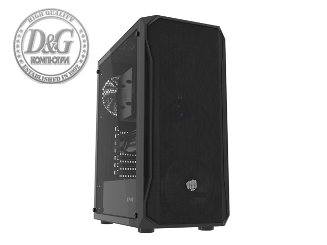 Fury PC Case Shobo SH4 Midi Tower, Window, Black