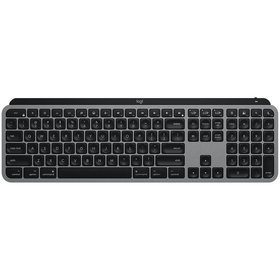 LOGITECH MX Keys S for Mac - SPACE GREY - US INT'L - BT  - EMEA28-935