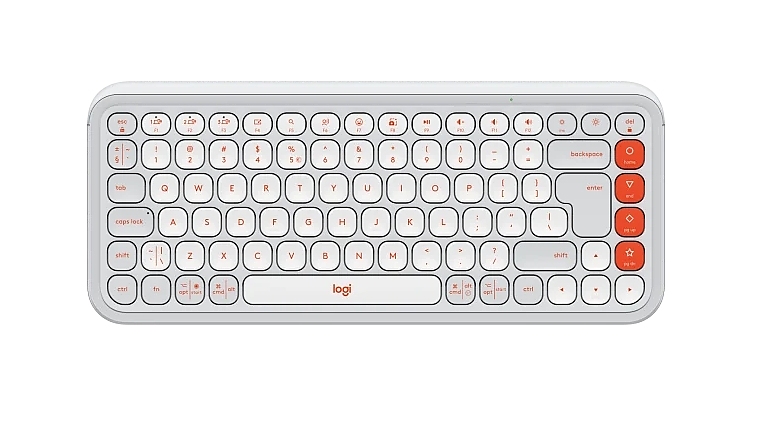 Logitech Pop Icon Keys - White - US INT'L - BT - N/A - INTNL-973