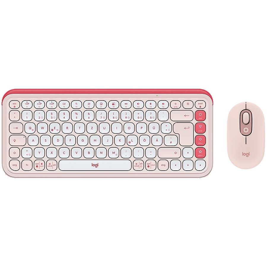 LOGITECH POP ICON COMBO - ROSE - US INT'L - BT  - INTNL-973