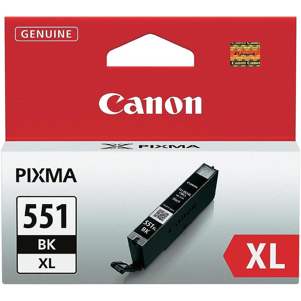Canon CLI-551XL BK + Canon Photo Paper Variety Pack A4 & 10 x 15cm (VP-101)