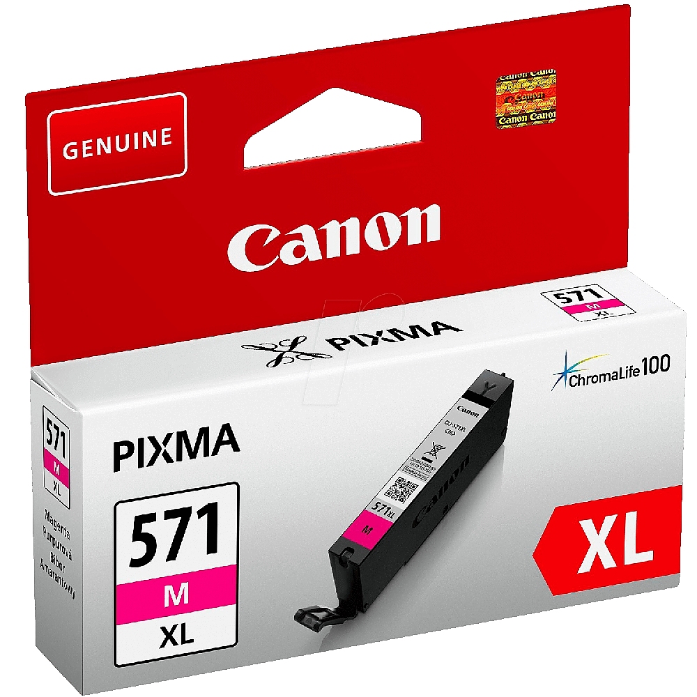 Canon CLI-571XL M + Canon Photo Paper Variety Pack A4 & 10 x 15cm (VP-101)