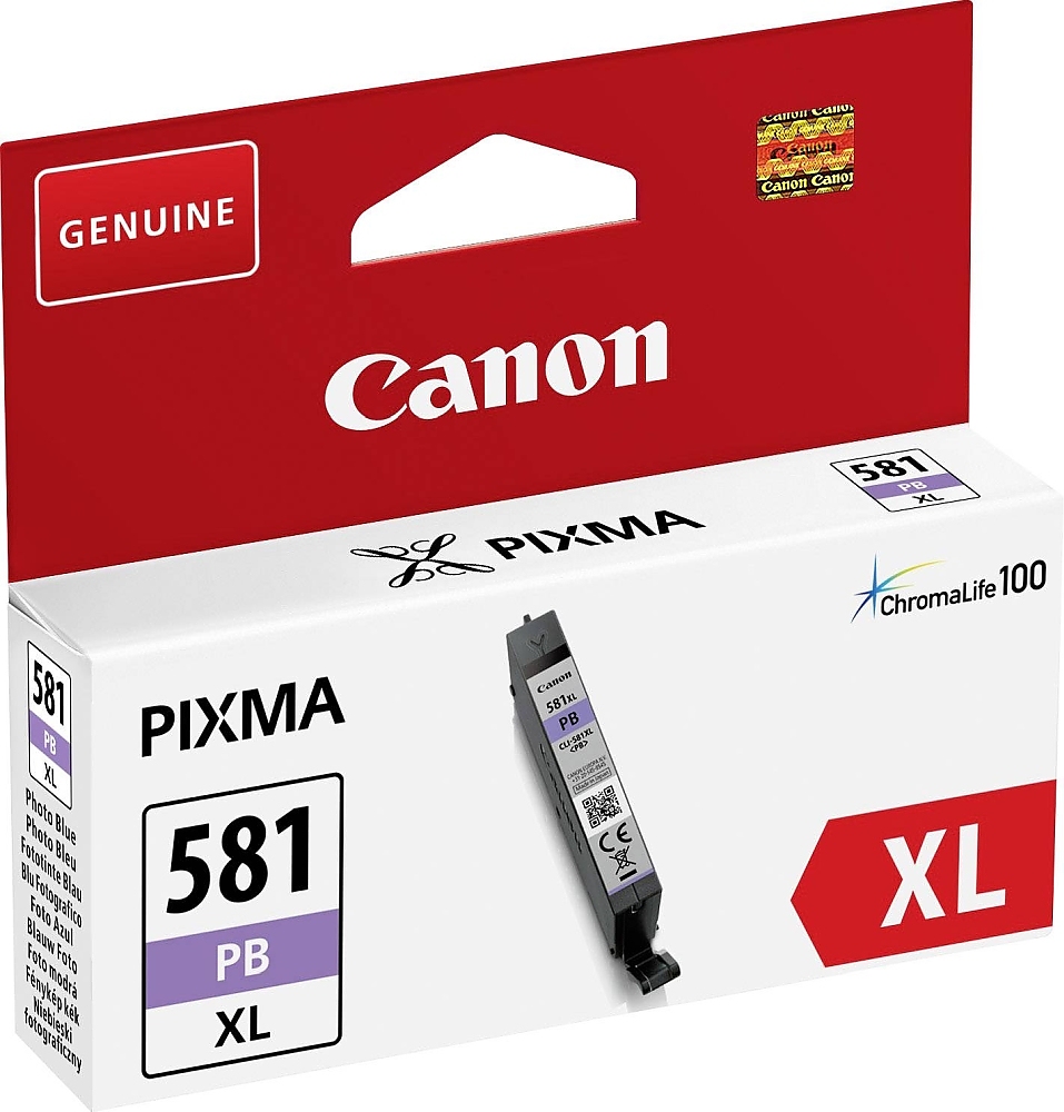Canon CLI-581 XL PB + Canon Photo Paper Variety Pack A4 & 10 x 15cm (VP-101)