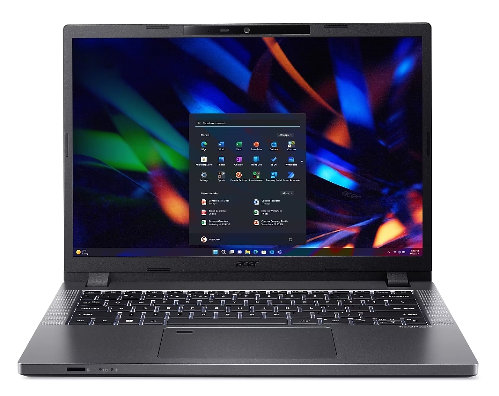 Acer Travelmate TMP214-55-TCO-79CF, Core i7 1355U (up to 5.0GHz, 12MB),  14" WUXGA (1920x1080) IPS, 32GB DDR4, 512GB NVMe, FRP, IR Cam, Backlit Kbd, 3Y warranty