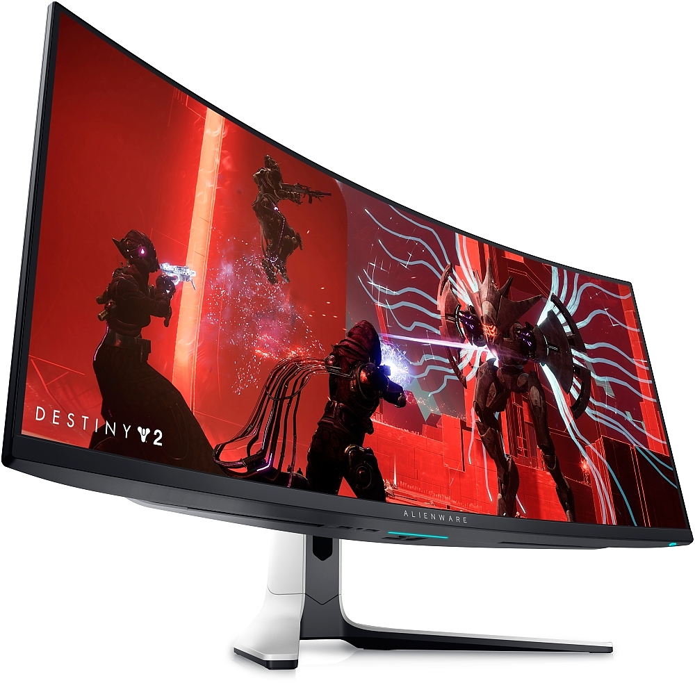Dell Alienware AW3423DW, 34" QD-OLED CURVED Anti-reflective, 0.1ms GtG, NVIDIA G-SYNC, 1000 cd/m2, 21:9 QHD 3440x1440 at 175Hz, HDR 400, 99.3% DCI-P3, HDMI, DP, USB 3.0 Hub, Height Adjustable, Swivel, Tilt, Lunar Light