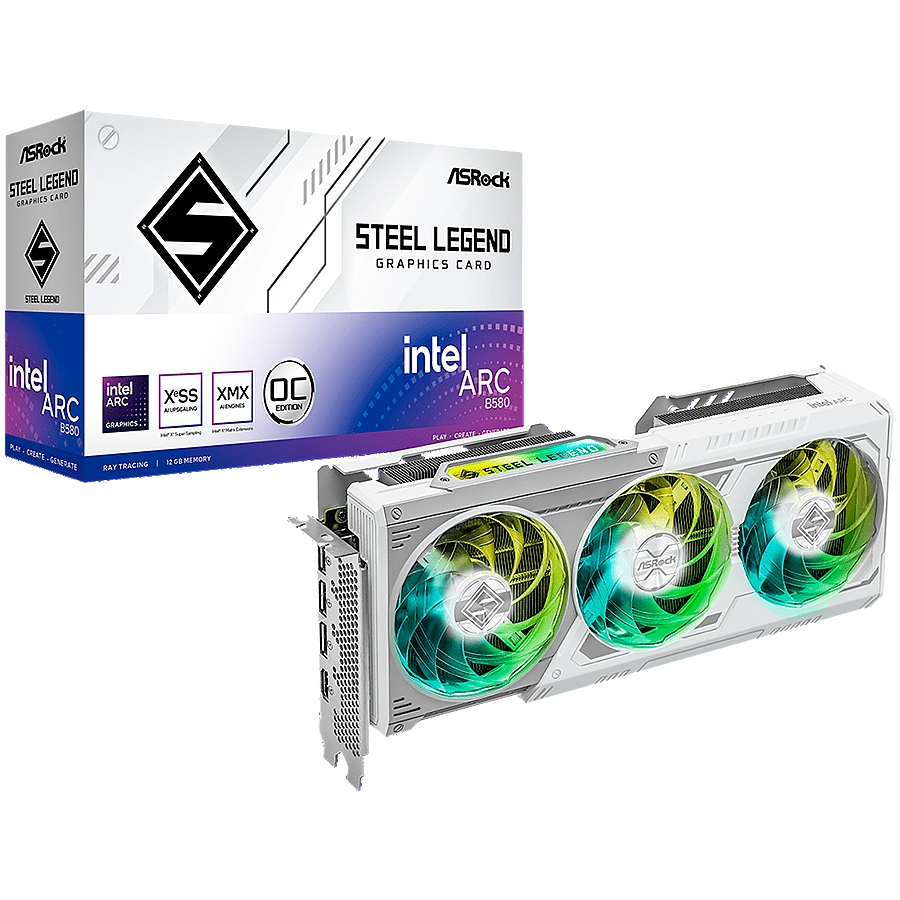 Asrock Intel Arc B580 Steel Legend 12GB OC