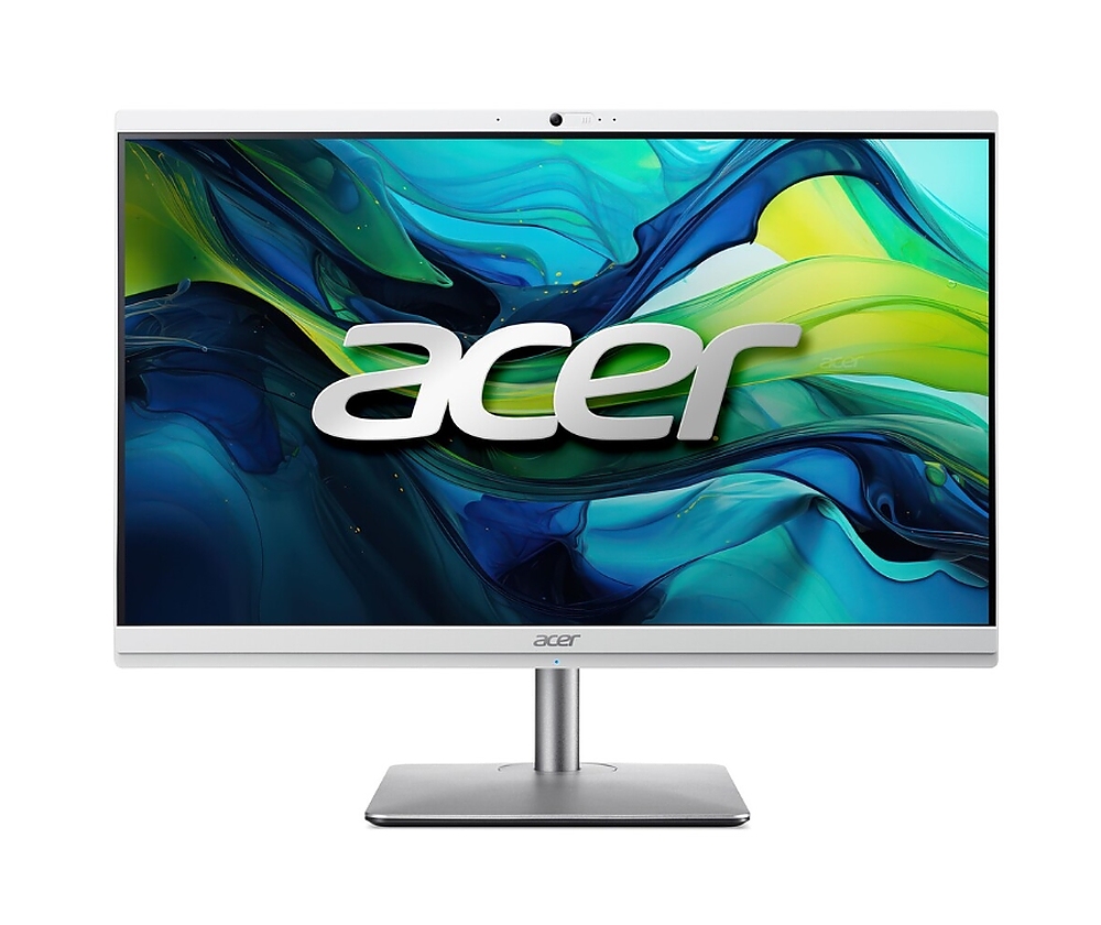 Acer Aspire C24-195ES, 23.8" FHD(1920x1080) non touch, Intel Core Ultra 7 155U (up to 4.80GHz, 12MB), 1*16GB DDR5, 1024GB PCI-e SSD + M.2 free slot, no DVD, Intel Graphics, Kbd & Mouse Wireless, RJ-45, WiFi AX & BT, Height Adj., No OS, 2Y Warranty