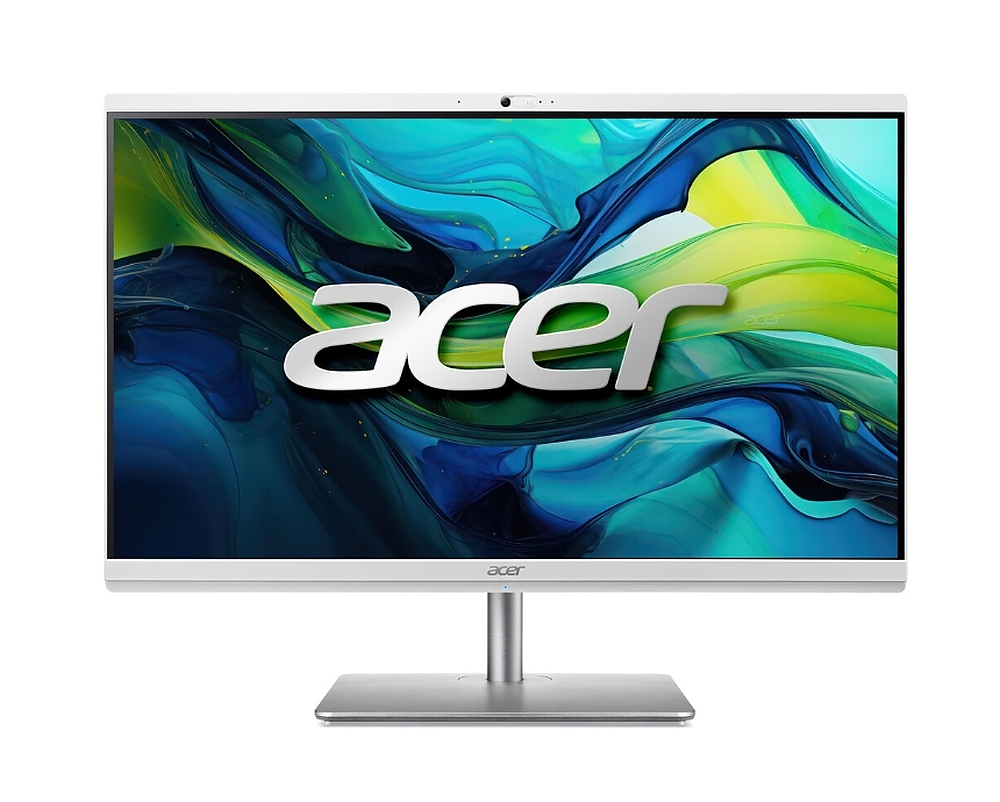 Acer Aspire C27-195ES, 27" FHD(1920x1080) non touch, Intel Core Ultra 7 155U (up to 4.80GHz, 12MB), 32GB DDR5, 1024GB  PCI-e SSD + M.2 free slot, no DVD, Intel Graphics, Kbd & Mouse Wireless, RJ-45, WiFi AX & BT, Height Adj., No OS, 2Y Warranty
