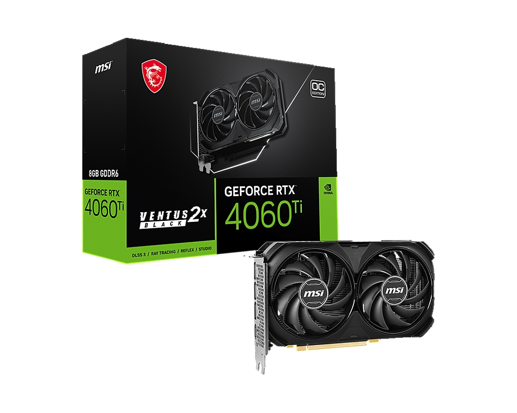 MSI RTX4060TI VENTUS 2X BK 8G