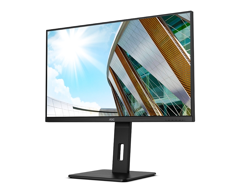 AOC U32P2, 31.5" VA WLED, 3840x2160@60Hz, 4ms GtG, 350cd m/2, 3000:1, 50M:1 DCR, Adaptive Sync, FlickerFree, Low Blue Light, 3Wx2, Tilt, Height Adjust, Pivot, Swivel, 2xHDMI, DP, USB hub