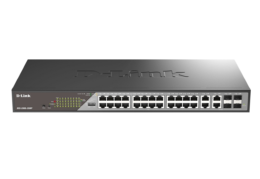 D-Link 28-Port Gigabit Ethernet PoE+ Surveillance Switches