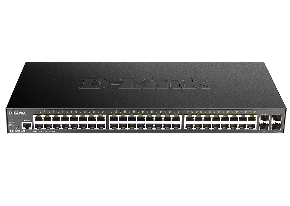 D-Link 48-port Gigabit Smart Managed Switch with 4x 10G SFP+ ports