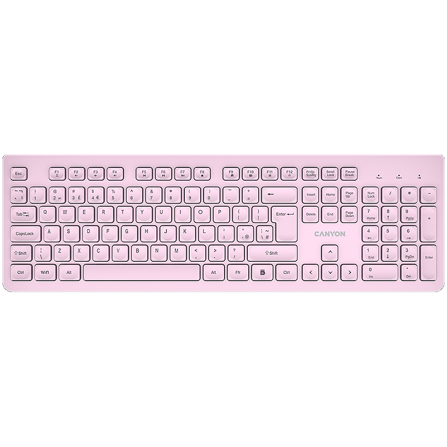 CANYON keyboard HKB-W01 UK/US AAA Wireless Pink