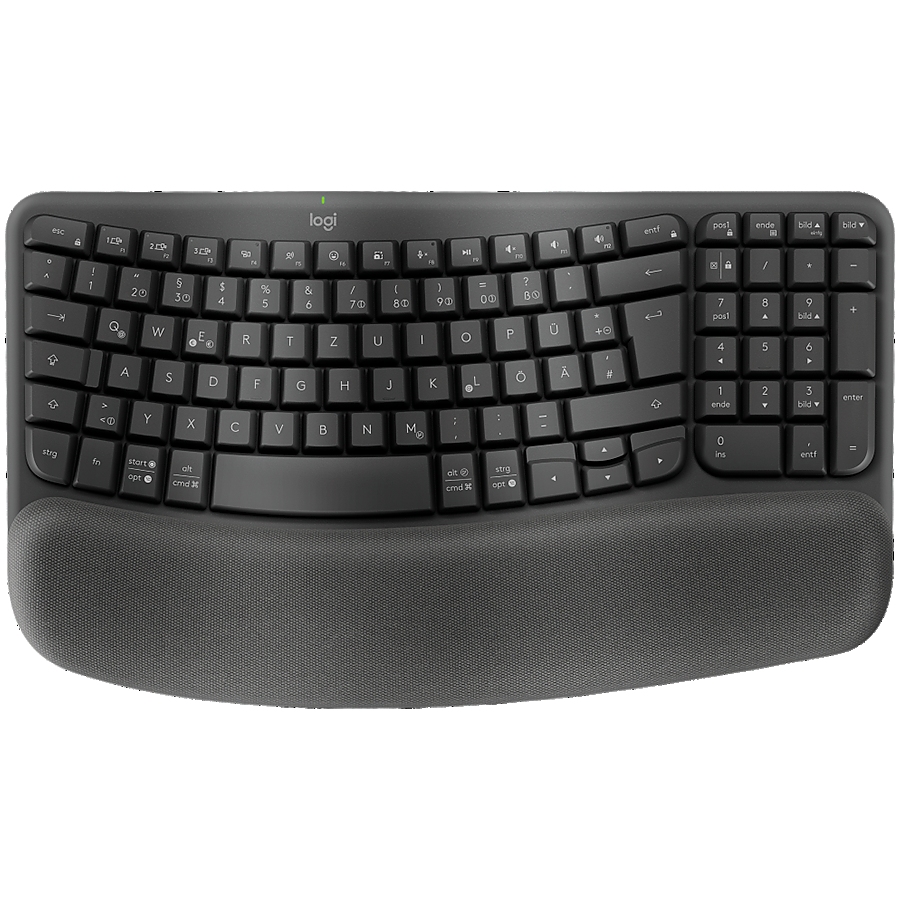 LOGITECH Wave Bluetooth ergonomic keyboard - GRAPHITE - US INT'L - B2B