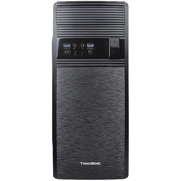 Chassis FC-F56A, ATX, 7 slots, 1 X 5.25", 2 X 3.5" H.D., 2 X 2.5" SSD,2 x USB 3.0, 1 X Type C / 1 x AUDIO /, PSU 550W 12 sm, 20+4pin,, Black