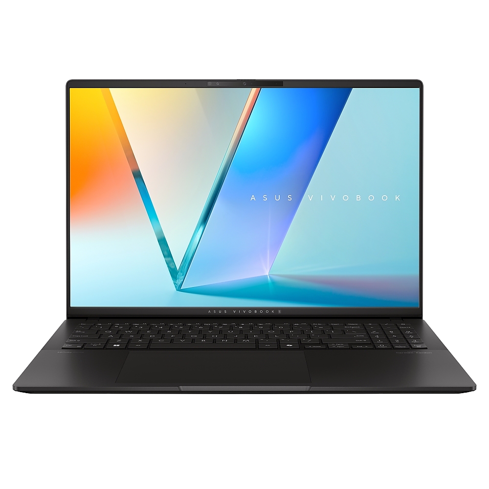 Asus Vivobook S M5606KA-RI078W,AMD KRACKAN-6C/BGA,16 "OLED WQXGA+(WQ+) 2880X1800 16:10 Bend+400nits(HDR) Glare120 Hz,16GB LPDDR5X (on BD),1TB SSD,Backlit Chiclet Keyboard 1-Zone RGB with Num-key, Windows 11, Neutral Black, AI PC +Backpack