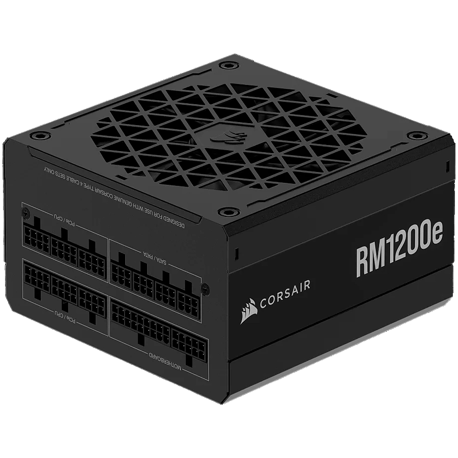 Corsair 2025 RMe Series, RM1200e, 1200 Watt, ATX 3.1, PCIe 5.1, Cybenetics GOLD Certified, Fully Modular Power Supply