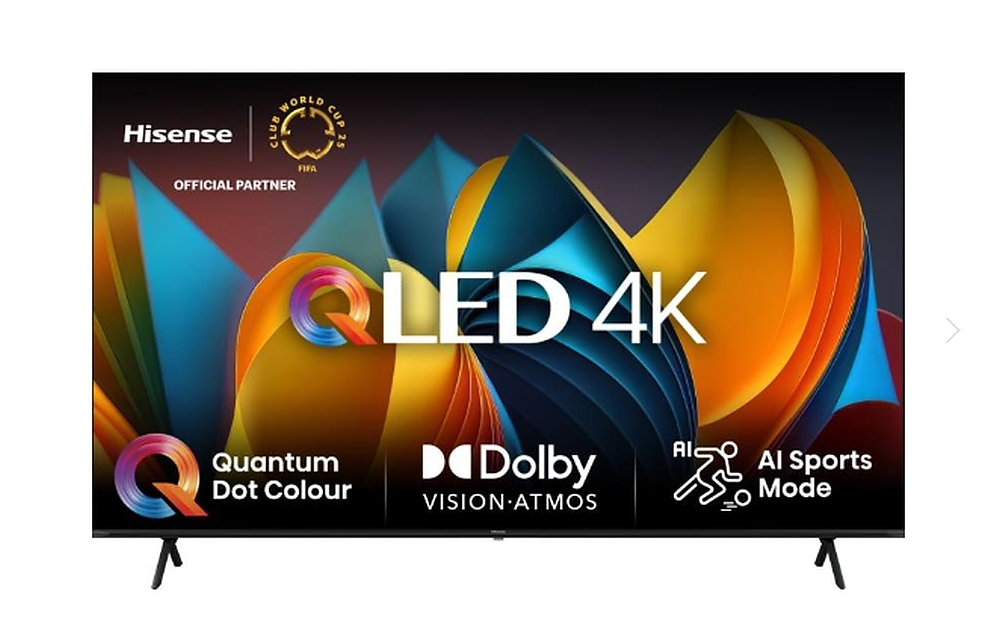 Hisense 85" E7NQ, 4K Ultra HD 3840x2160, Quantum Dot, 60Hz, Light Sensor,IPS, HDR 10+, HLG, Dolby Vision IQ, Dolby Atmos, Smart TV, WiFi 5GHz, WiFi Direct, BT, Anyview Cast, 2xHDMI, 2xUSB, LAN, CI+, DVB-T2/C/S2, Black