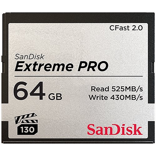 SanDisk Extreme PRO CFAST 2.0 64GB 525MB/s VPG130