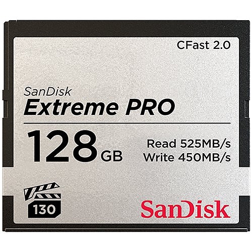 SanDisk Extreme PRO CFAST 2.0 128GB 525MB/s VPG130
