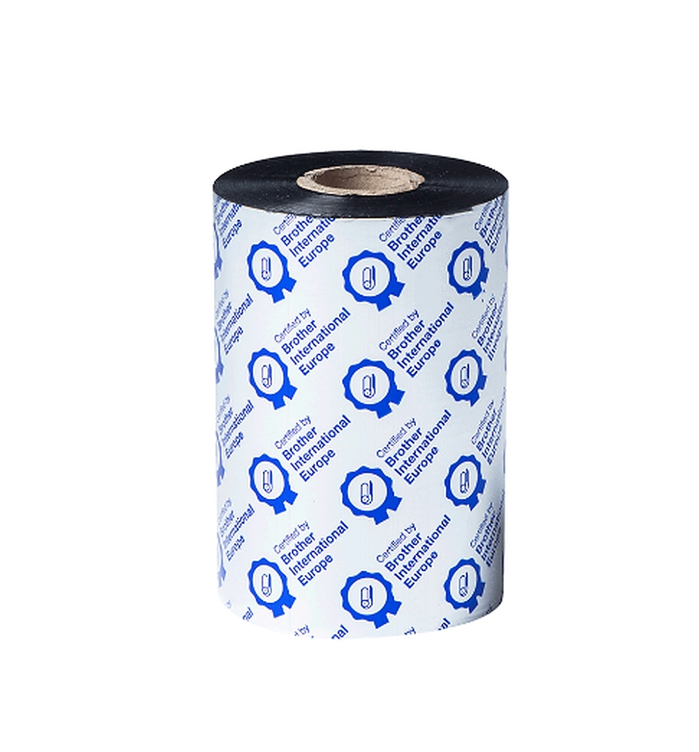 Brother Standard wax/resin black 110mmx450m ribbon (PK OF 8)