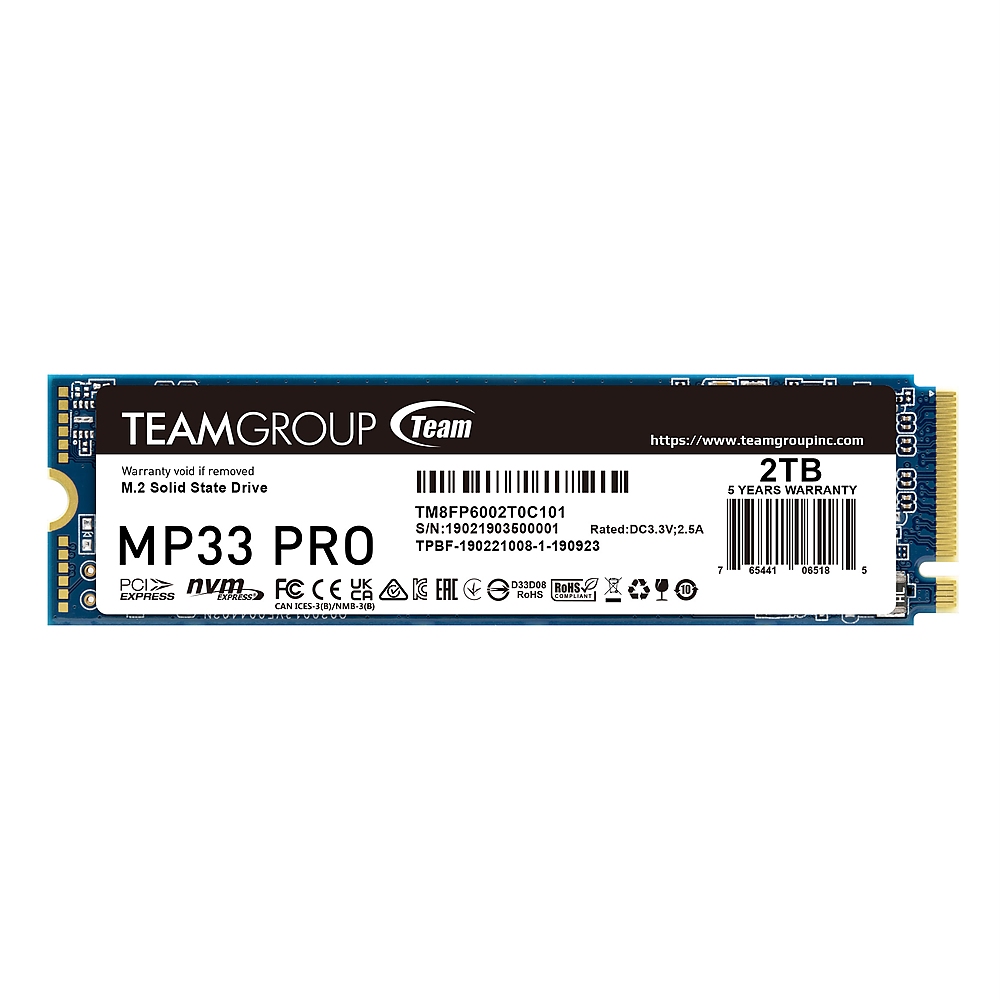 TEAM SSD MP33 PRO 2TB M2 PCI-E