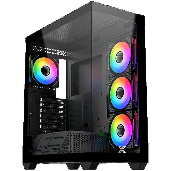 Blast (BK, EATX, U3x1 & U2x2, Front & Left Seamless TG, 3PCS G20A Reverse & 1PC G20A, ARGB Remote Control Box)