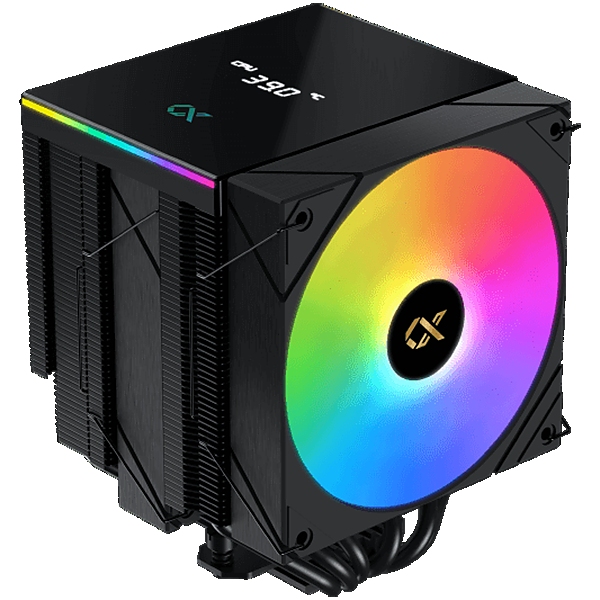 AK6 Dual Digital (Black, ARGB & Digital LED Panel Top Cover, 2PCS ARGB PWM Fan, Intel Backplate, Mini ARGB LED Controller)