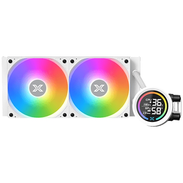 LK 240 Digital Arctic (WH AIO,Digital LCD Pump Head & 240mm PWM Fan,Mini ARGB Controller,Intel & AMD Mounting Kit)