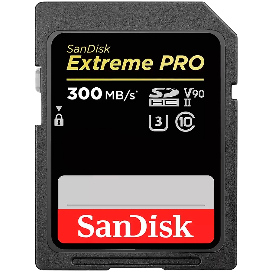 SanDisk Extreme PRO 64GB SDXC Memory Card up to 300MB/s, UHS-II, Class 10, U3, V90