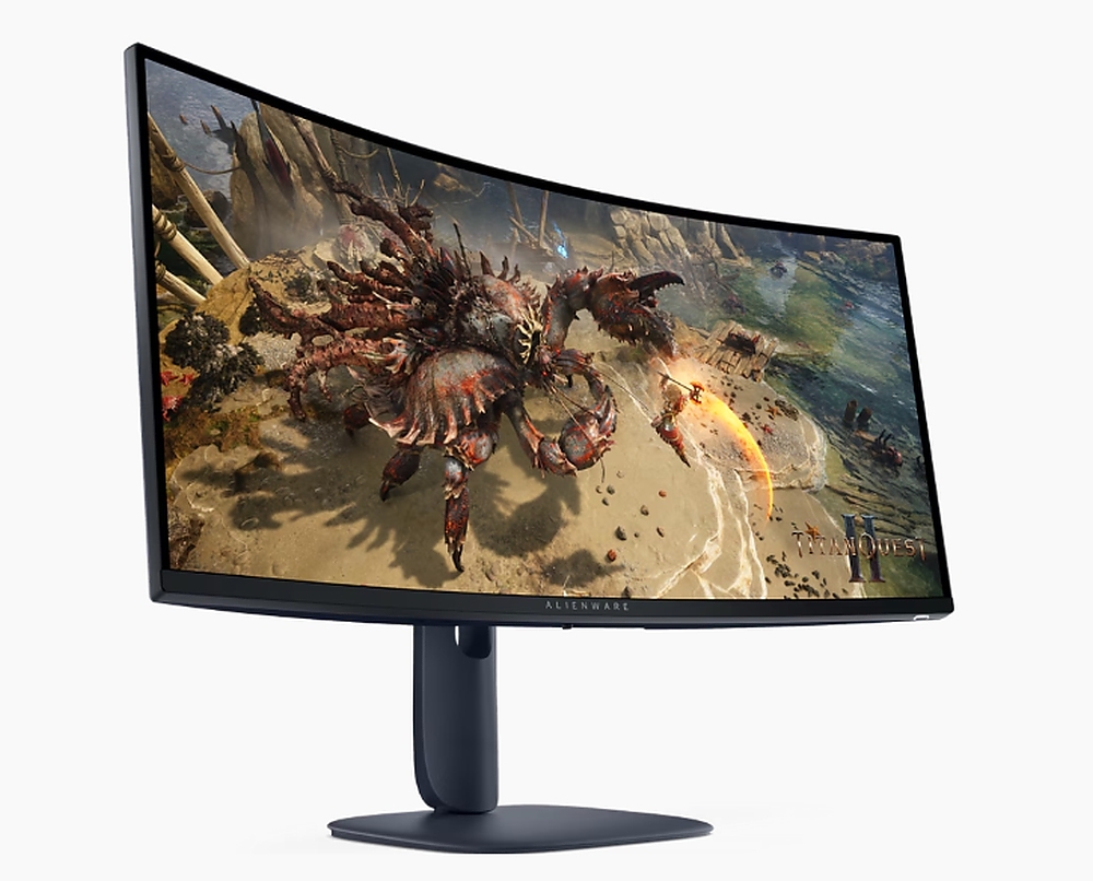 Dell Alienware AW3425DWM, 34" Curved WQHD LED AG 21:9, VA, 1ms GTG, 3000:1, 400 cd/m2, 3440x1440, 180 Hz, 95% DCI-P3, HDR, VRR, AMD FreeSync, VESA AdaptiveSync, HDMI, DP, USB 5Gbps, PIP, PBP, Height Adjustable, Pivot, Tilt, Black