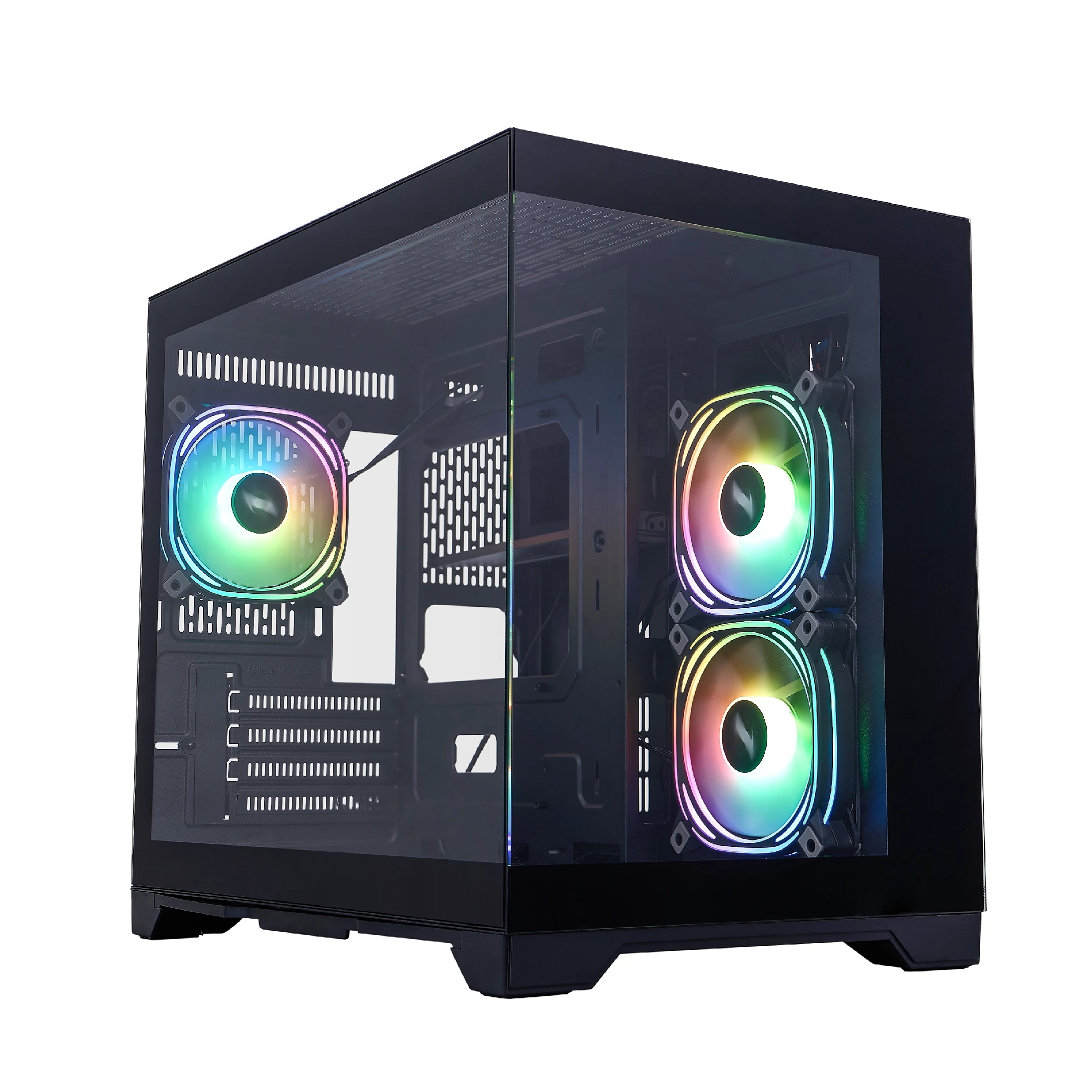 1stPlayer кутия Case mATX - MV6-TP Black - 3 fans included